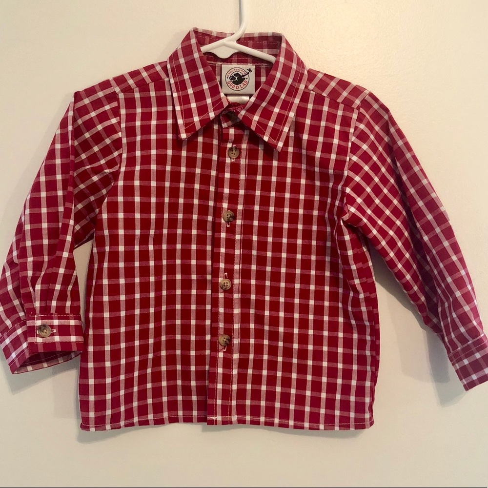 Baby boy (24M) striped button down shirt